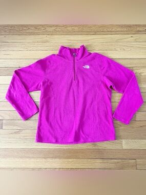 The North Face Pink Winter Fall Fleece Quarter Zip XL 18